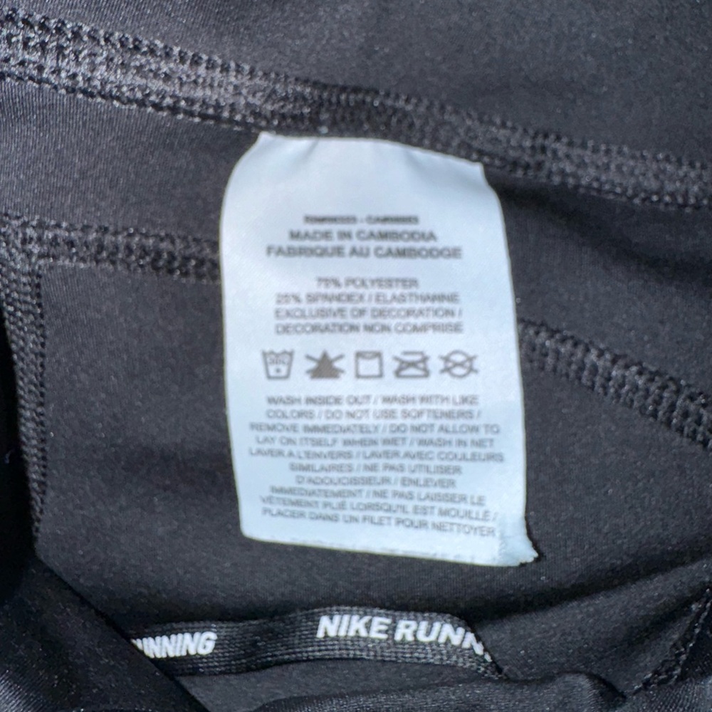 NIKE DriFit Epic LUX black Capri Leggings women’s size medium - side pockets - Picture 17 of 17